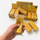 Gold Bar Slow Rising Squishy Stress Relief Toy, PU Foam