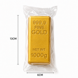 Gold Bar Slow Rising Squishy Stress Relief Toy, PU Foam