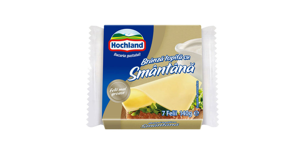 Hochland Melted Cheese Slices with cream