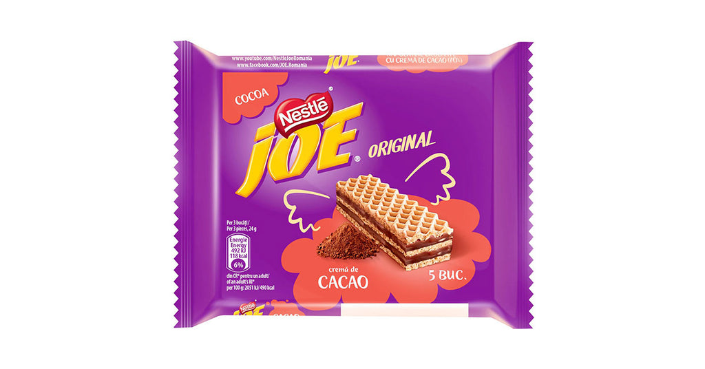 Joe Napolitane Cacao cu 40Gr